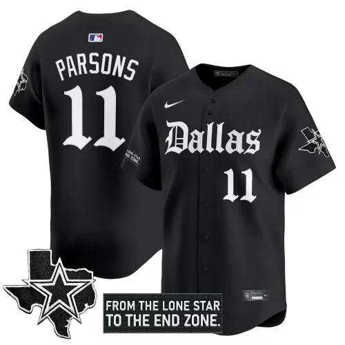 Men’s Dallas Cowboys ‘Gothic Lone Star Edition’ Vapor Baseball Jersey – All Stitched
