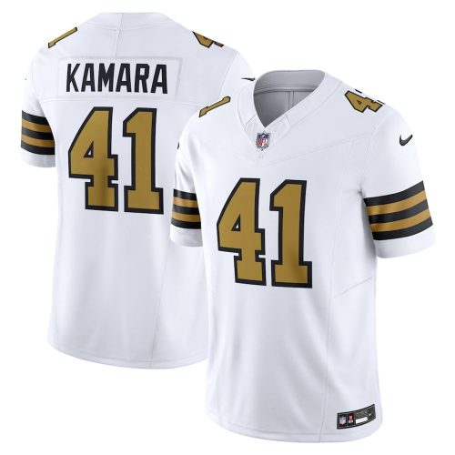 Alvin Kamara New Orleans Saints Nike Alternate Vapor F.U.S.E. Limited Jersey – White
