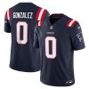 Christian Gonzalez New England Patriots Nike Vapor F.U.S.E. Limited Jersey – Navy