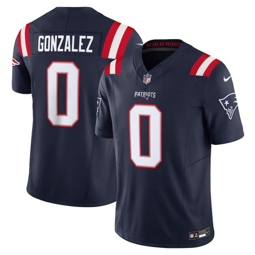 Christian Gonzalez New England Patriots Nike Vapor F.U.S.E. Limited Jersey – Navy
