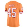 Devin White Tampa Bay Buccaneers Nike Vapor F.U.S.E. Limited Jersey – Orange