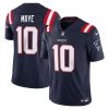 Drake Maye New England Patriots Nike Vapor F.U.S.E. Limited Jersey – Navy