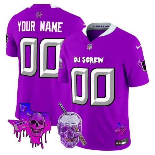 Houston Texans DJ Screw Vapor Limited Custom Jersey – All Stitched