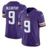 J.J. McCarthy Minnesota Vikings Nike Vapor F.U.S.E. Limited Jersey – Purple