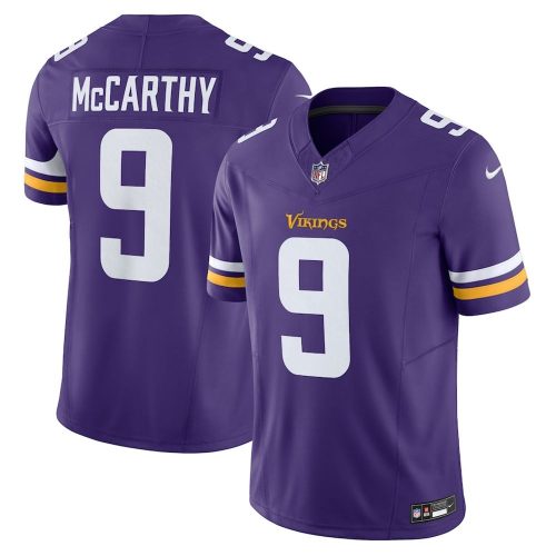 J.J. McCarthy Minnesota Vikings Nike Vapor F.U.S.E. Limited Jersey – Purple