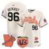 Men’s Atlanta Braves The Big Peach Vapor Premier Limited Jersey – All Stitched