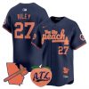 Men’s Atlanta Braves The Big Peach Vapor Premier Limited Jersey – All Stitched