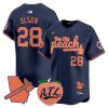 Men’s Atlanta Braves The Big Peach Vapor Premier Limited Jersey – All Stitched