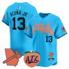 Men’s Atlanta Braves The Big Peach Vapor Premier Limited Jersey – All Stitched