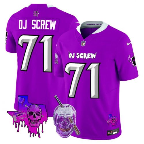 Men’s Houston Texans DJ Screw Vapor Limited Jersey – All Stitched