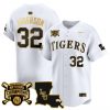 Men’s LSU Tigers 2025 College World Series Champions Gold Vapor Premier Jersey – All Stitched