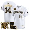 Men’s LSU Tigers 2025 College World Series Champions Gold Vapor Premier Jersey – All Stitched