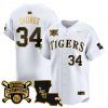 Men’s LSU Tigers 2025 College World Series Champions Gold Vapor Premier Jersey – All Stitched