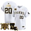 Men’s LSU Tigers 2025 College World Series Champions Gold Vapor Premier Jersey – All Stitched