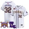 Men’s LSU Tigers 2025 College World Series Champions Vapor Premier Limited Jersey – All Stitched
