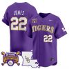 Men’s LSU Tigers 2025 College World Series Champions Vapor Premier Limited Jersey – All Stitched