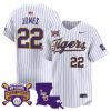 Men’s LSU Tigers 2025 College World Series Champions Vapor Premier Limited Jersey – All Stitched