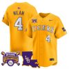 Men’s LSU Tigers 2025 College World Series Champions Vapor Premier Limited Jersey – All Stitched