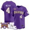 Men’s LSU Tigers 2025 College World Series Champions Vapor Premier Limited Jersey – All Stitched