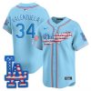 Men’s Los Angeles Dodgers 2025 Fourth of July Vapor Premier Limited Jersey – All Stitched