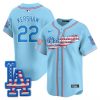 Men’s Los Angeles Dodgers 2025 Fourth of July Vapor Premier Limited Jersey – All Stitched