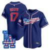 Men’s Los Angeles Dodgers 2025 Fourth of July Vapor Premier Limited Jersey – All Stitched