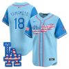 Men’s Los Angeles Dodgers 2025 Fourth of July Vapor Premier Limited Jersey – All Stitched