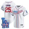 Men’s Los Angeles Dodgers 2025 Fourth of July Vapor Premier Limited Jersey – All Stitched