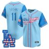 Men’s Los Angeles Dodgers 2025 Fourth of July Vapor Premier Limited Jersey – All Stitched