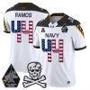 Men’s Navy Midshipmen 2025 Independence Day Vapor Limited Jersey – All Stitched