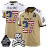 Men’s Navy Midshipmen 2025 Independence Day Vapor Limited Jersey – All Stitched