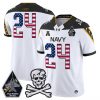 Men’s Navy Midshipmen 2025 Independence Day Vapor Limited Jersey – All Stitched