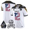 Men’s Navy Midshipmen 2025 Independence Day Vapor Limited Jersey – All Stitched