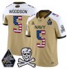Men’s Navy Midshipmen 2025 Independence Day Vapor Limited Jersey – All Stitched