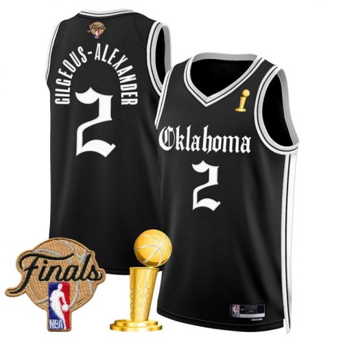Men’s Oklahoma City Thunder 2025 Champions ‘Gothic Storm Edition’ Swingman Jersey – All Stitched