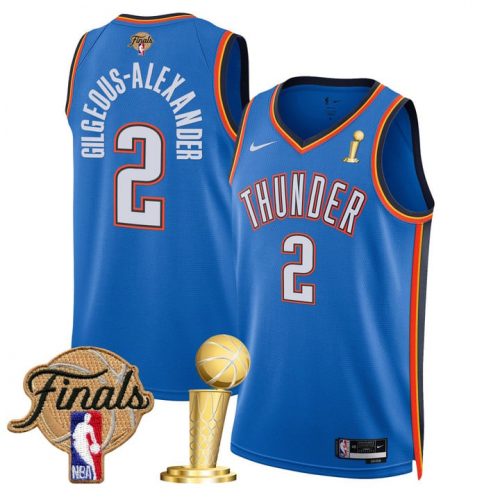 Men’s Oklahoma City Thunder 2025 Champions Swingman Jersey – All Stitched
