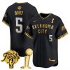 Men’s Oklahoma City Thunder 2025 Champions Vapor Baseball Jersey – All Stitched