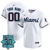 Miami Marlins 30 Seasons Anniversary Patch Vapor Premier Limited Custom Jersey – All Stitched