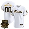 Miami Marlins 30 Seasons Anniversary Patch Vapor Premier Limited Custom Jersey – All Stitched