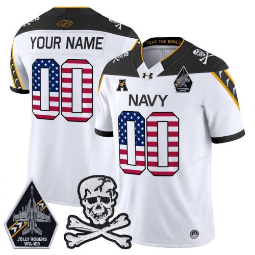Navy Midshipmen 2025 Independence Day Vapor Limited Custom Jersey – All Stitched