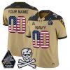 Navy Midshipmen 2025 Independence Day Vapor Limited Custom Jersey – All Stitched
