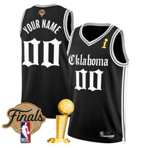 Oklahoma City Thunder 2025 Champions ‘Gothic Storm Edition’ Swingman Custom Jersey – All Stitched
