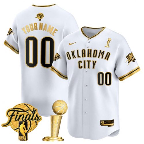 Oklahoma City Thunder 2025 Champions Vapor Baseball Custom Jersey – All Stitched