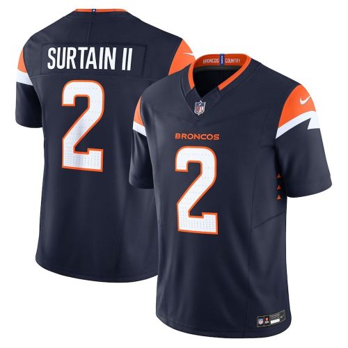 Patrick Surtain II Denver Broncos Nike Mile High Collection Vapor F.U.S.E. Limited Jersey – Navy