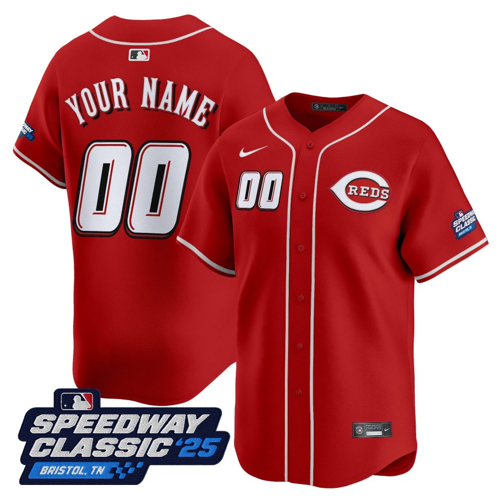 Cincinnati Reds ‘Speedway Classic’ Vapor Premier Limited Custom Jersey – All Stitched