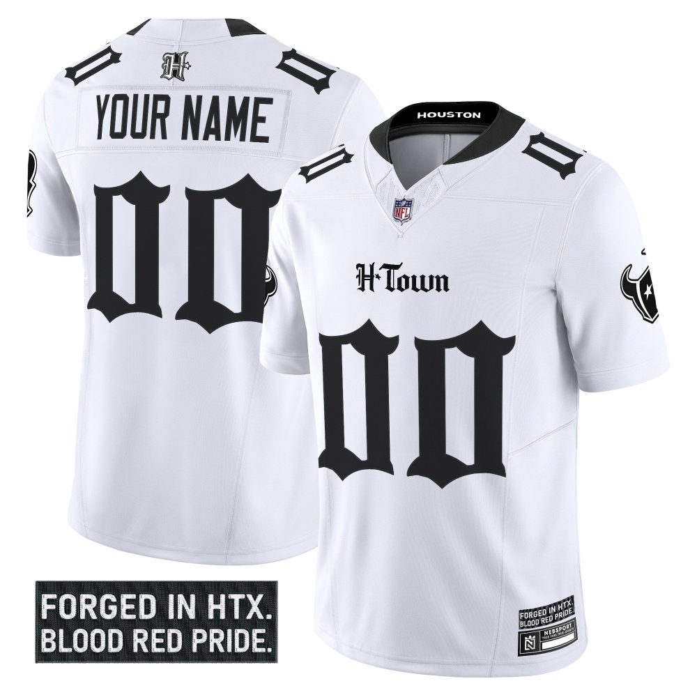 Houston Texans ‘Gothic Lone Star Shadows Edition’ Vapor Limited Custom Jersey – All Stitched