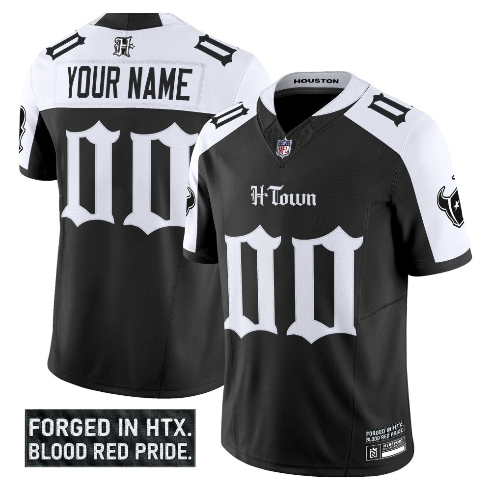 Houston Texans ‘Gothic Lone Star Shadows Edition’ Vapor Limited Custom Jersey – All Stitched