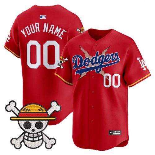 Los Angeles Dodgers x One Piece 2025 Vapor Premier Limited Custom Jersey – Stitched
