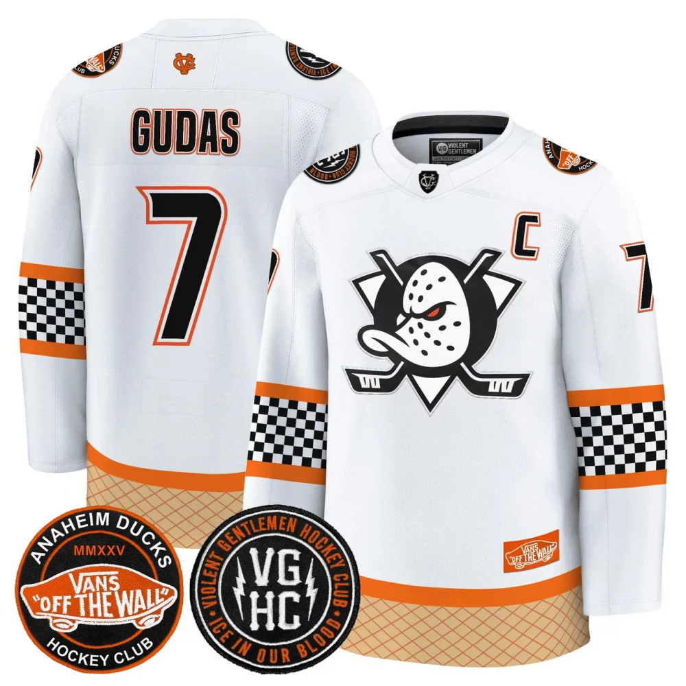 Men’s Anaheim Ducks Checkerboard 2025 Premium Jersey – All Stitched