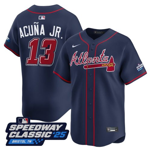 Men’s Atlanta Braves ‘Speedway Classic’ Vapor Premier Limited Jersey – All Stitched